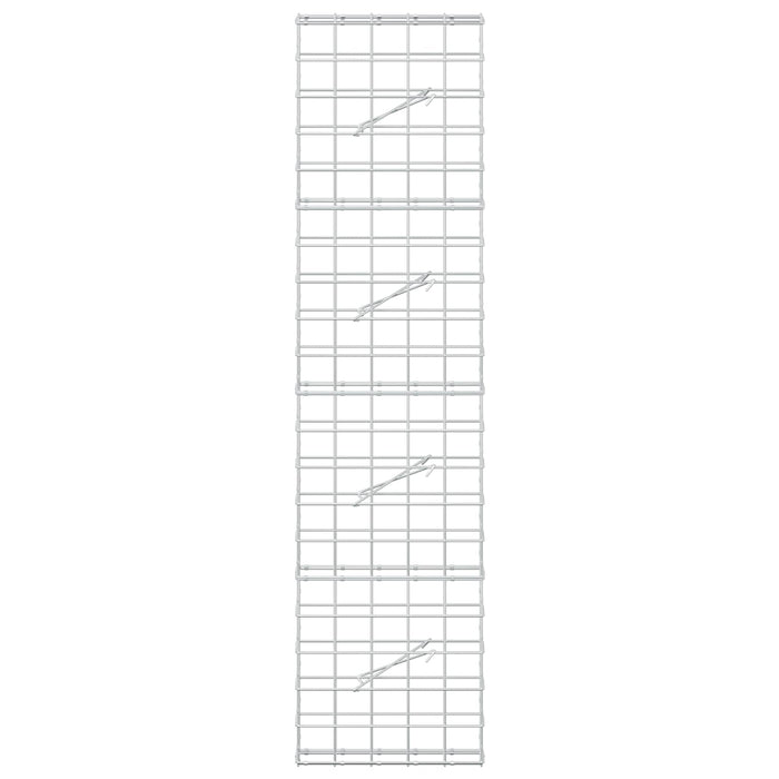 Gabion cu fir de 5 mm și plasă de 10x10 cm 50x10x200 cm WALTI