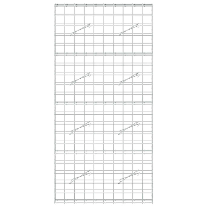 Gabion cu fir de 5 mm și plasă de 10x10 cm 100x10x200 cm WALTI