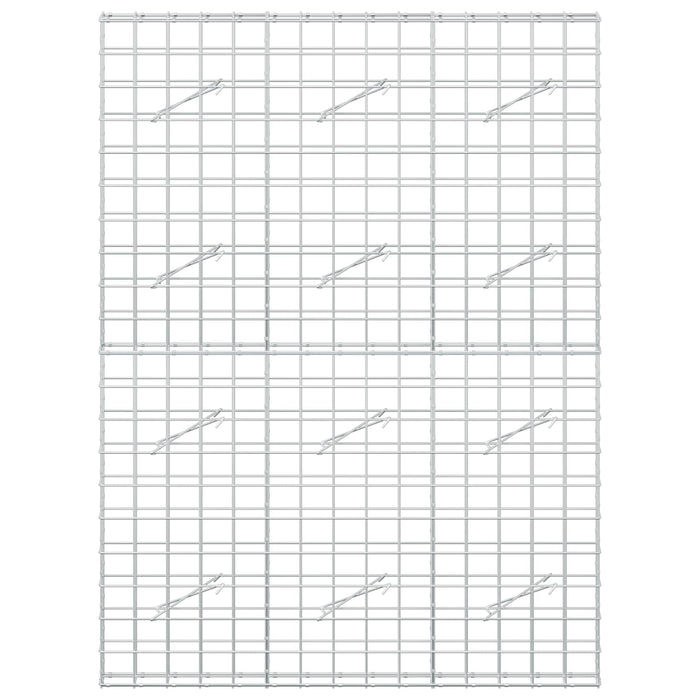 Gabion cu fir de 5 mm și plasă de 10x10 cm 150x10x200 cm WALTI