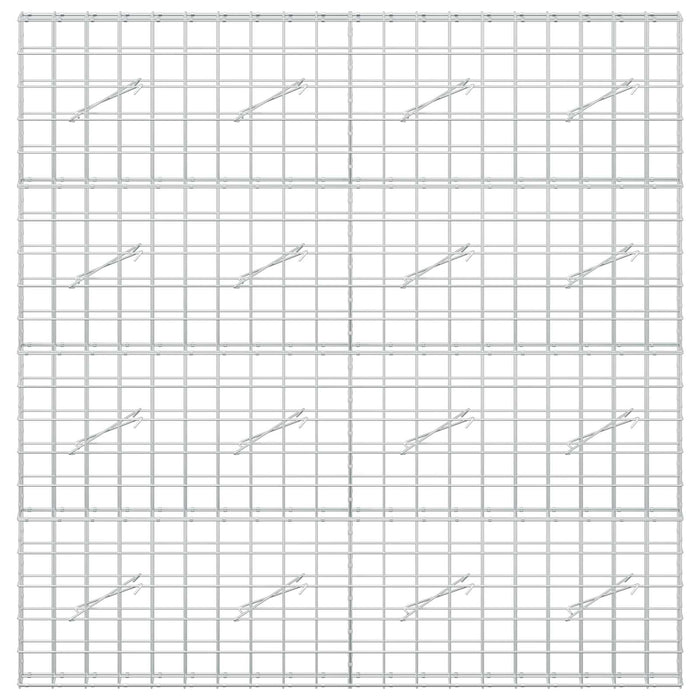 Gabion cu fir de 5 mm și plasă de 10x10 cm 200x10x200 cm WALTI