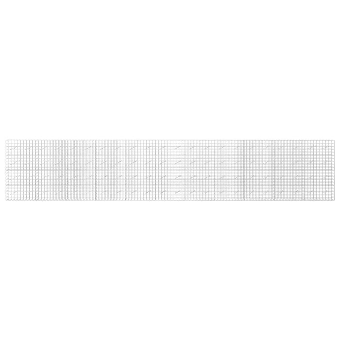 Gabion cu fir de 5 mm și plasă de 10x10 cm 1100x10x200 cm WALTI