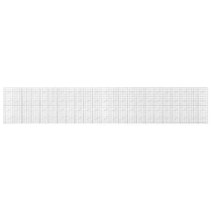Gabion cu fir de 5 mm și plasă de 10x10 cm 1150x10x200 cm WALTI