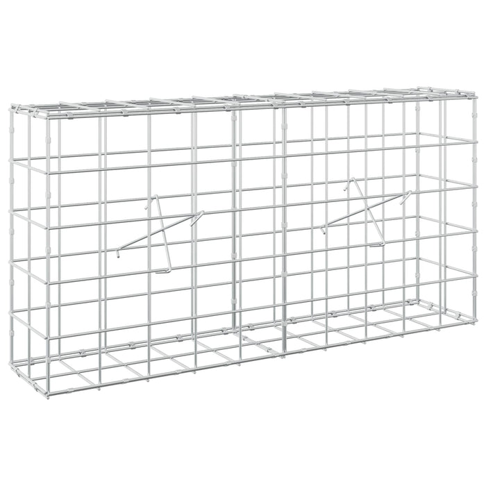 Gabion cu fir de 5 mm și plasă de 10x10 cm 100x20x50 cm WALTI