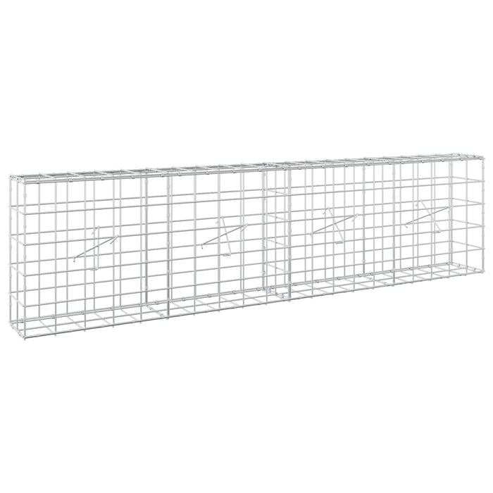 Gabion cu fir de 5 mm și plasă de 10x10 cm 200x20x50 cm WALTI