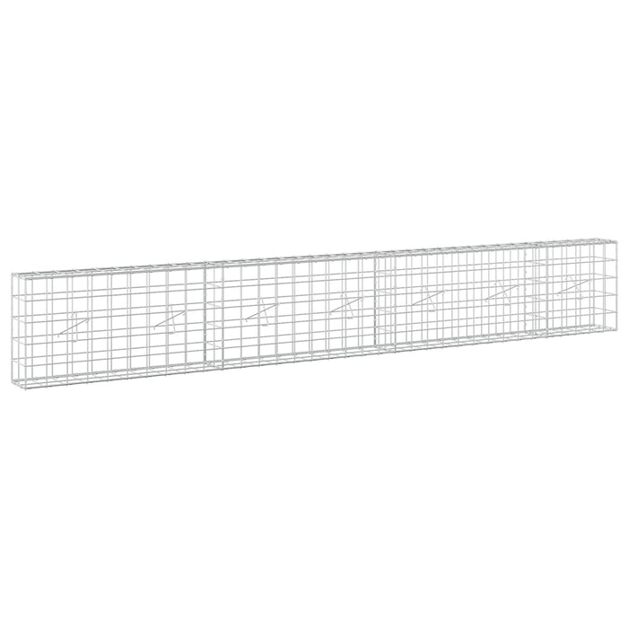 Gabion cu fir de 5 mm și plasă de 10x10 cm 350x20x50 cm WALTI