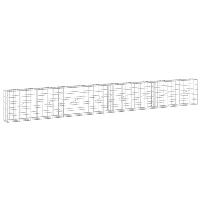 Gabion cu fir de 5 mm și plasă de 10x10 cm 400x20x50 cm WALTI