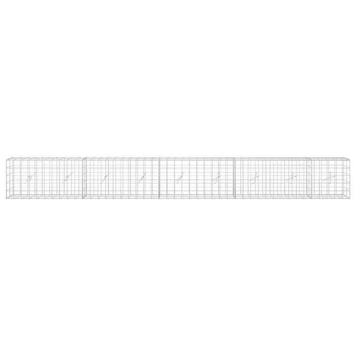Gabion cu fir de 5 mm și plasă de 10x10 cm 450x20x50 cm WALTI