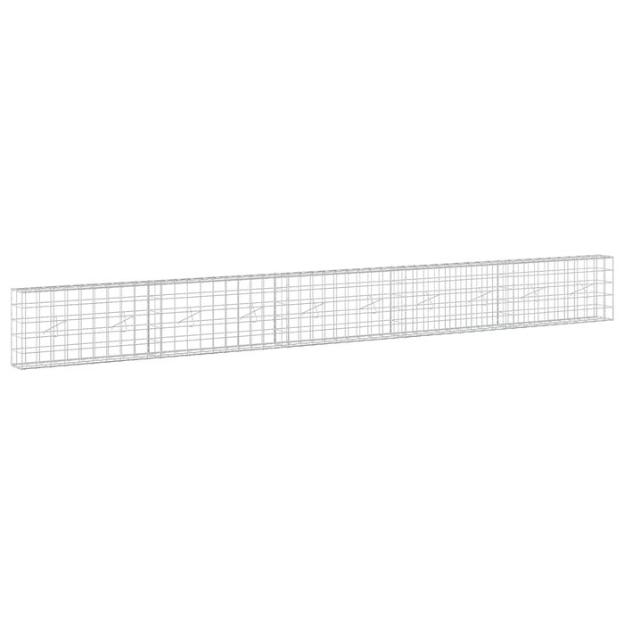 Gabion cu fir de 5 mm și plasă de 10x10 cm 500x20x50 cm WALTI