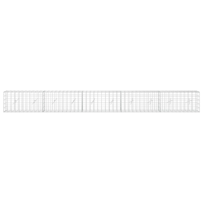Gabion cu fir de 5 mm și plasă de 10x10 cm 500x20x50 cm WALTI