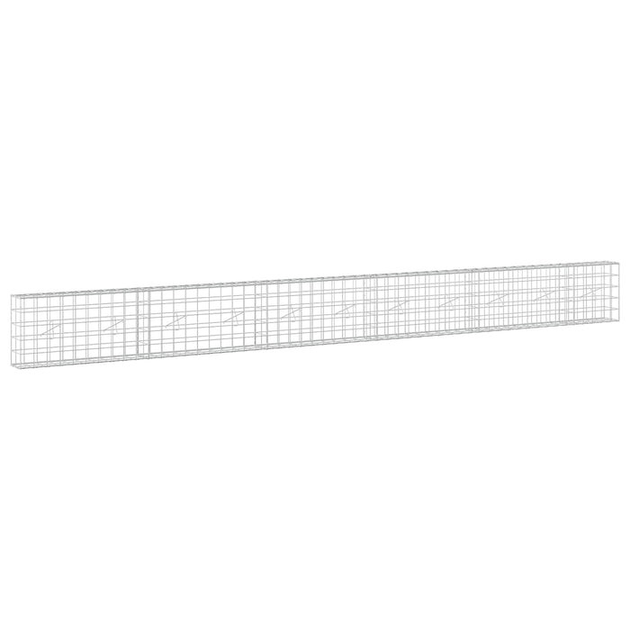 Gabion cu fir de 5 mm și plasă de 10x10 cm 550x20x50 cm WALTI