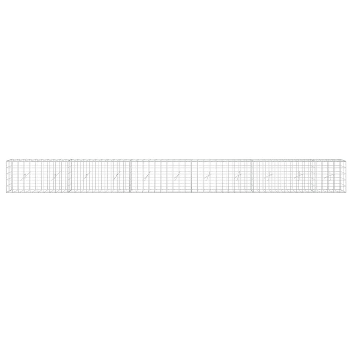Gabion cu fir de 5 mm și plasă de 10x10 cm 550x20x50 cm WALTI