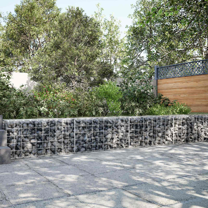 Gabion cu fir de 5 mm și plasă de 10x10 cm 600x20x50 cm WALTI