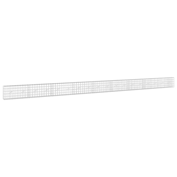 Gabion cu fir de 5 mm și plasă de 10x10 cm 900x20x50 cm WALTI