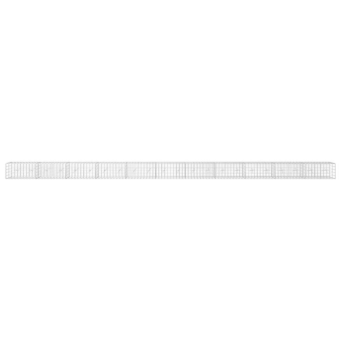 Gabion cu fir de 5 mm și plasă de 10x10 cm 1100x20x50 cm WALTI