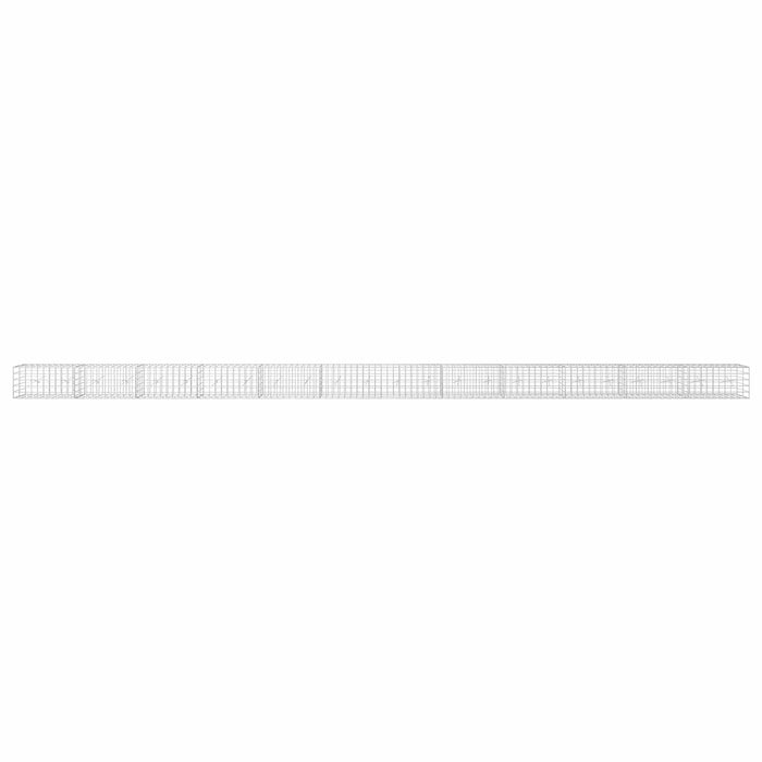 Gabion cu fir de 5 mm și plasă de 10x10 cm 1200x20x50 cm WALTI