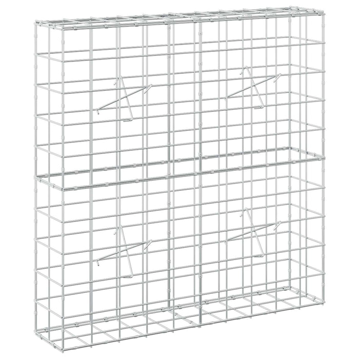 Gabion cu fir de 5 mm și plasă de 10x10 cm 100x20x100 cm WALTI
