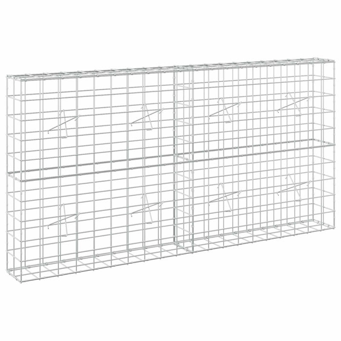 Gabion cu fir de 5 mm și plasă de 10x10 cm 200x20x100 cm WALTI