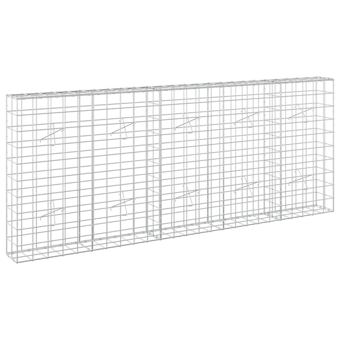 Gabion cu fir de 5 mm și plasă de 10x10 cm 250x20x100 cm WALTI
