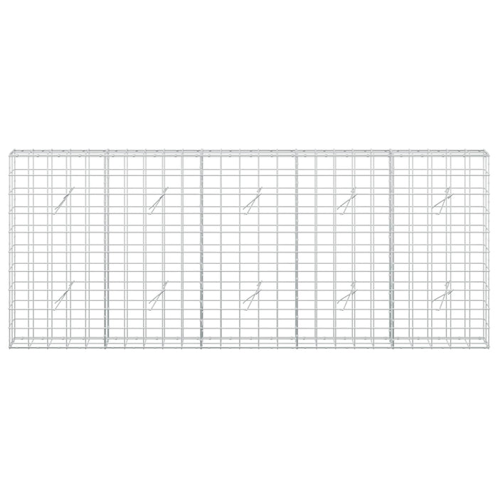 Gabion cu fir de 5 mm și plasă de 10x10 cm 250x20x100 cm WALTI