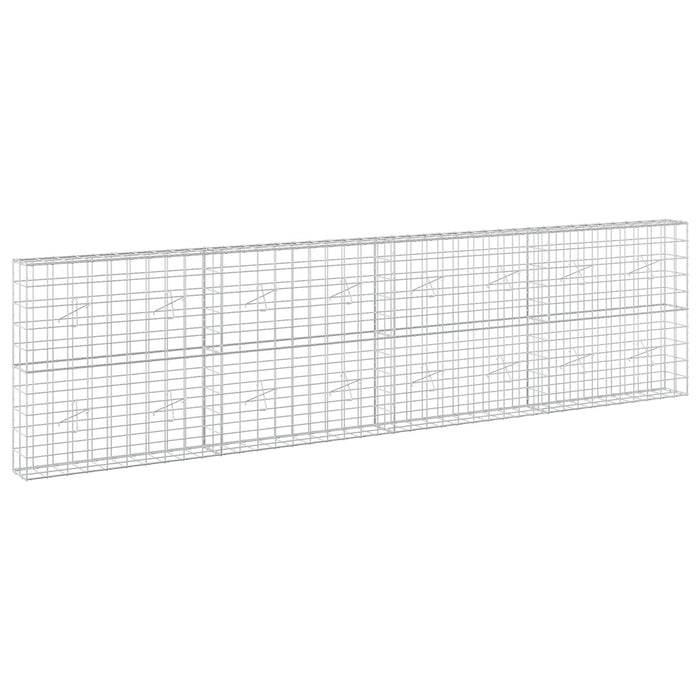 Gabion cu fir de 5 mm și plasă de 10x10 cm 400x20x100 cm WALTI