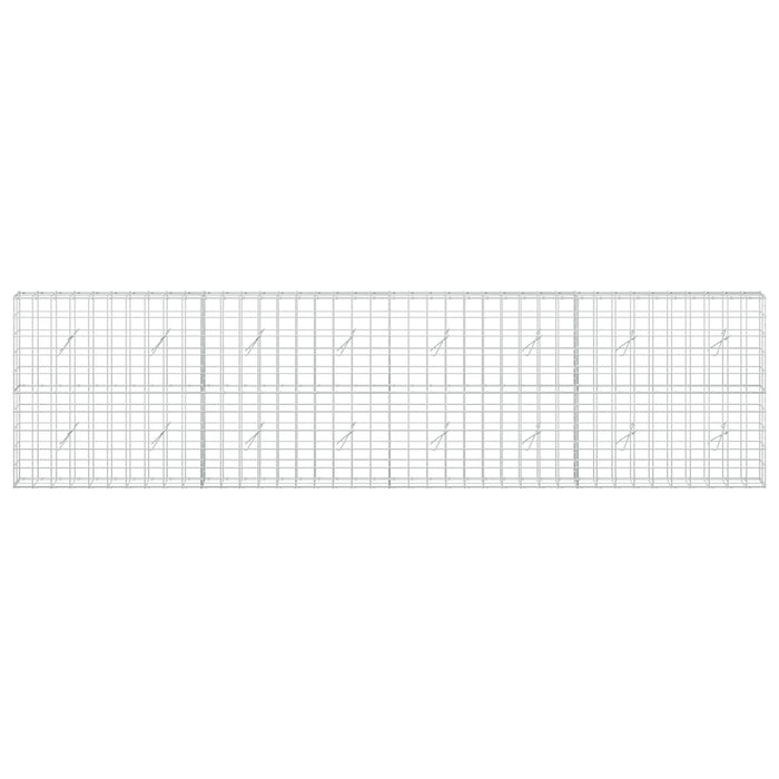 Gabion cu fir de 5 mm și plasă de 10x10 cm 400x20x100 cm WALTI