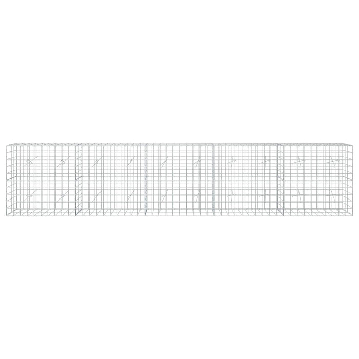 Gabion cu fir de 5 mm și plasă de 10x10 cm 500x20x100 cm WALTI