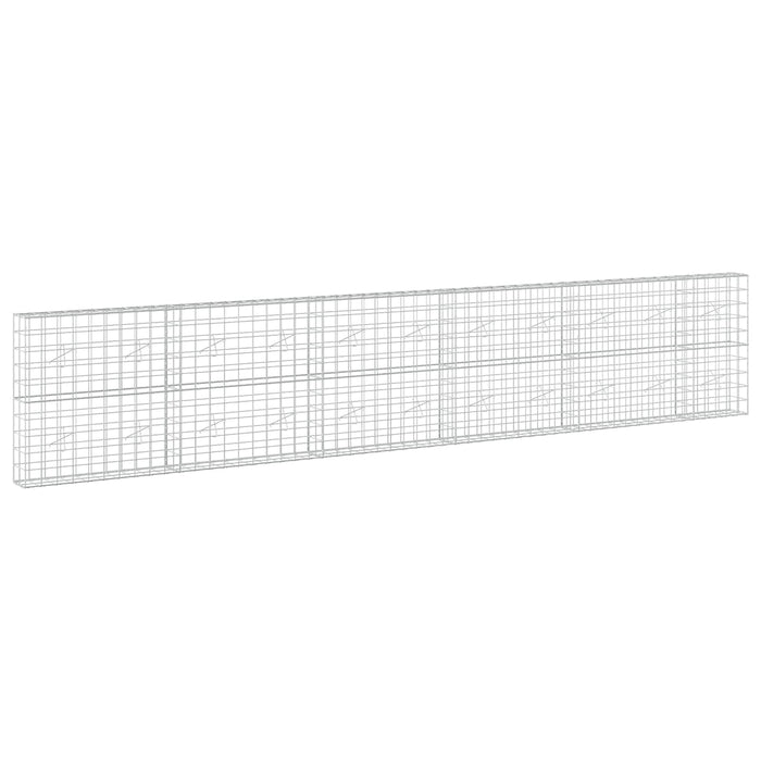 Gabion cu fir de 5 mm și plasă de 10x10 cm 550x20x100 cm WALTI