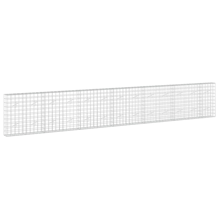 Gabion cu fir de 5 mm și plasă de 10x10 cm 650x20x100 cm WALTI
