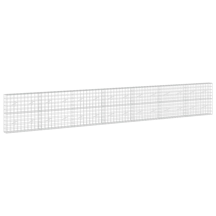Gabion cu fir de 5 mm și plasă de 10x10 cm 700x20x100 cm WALTI