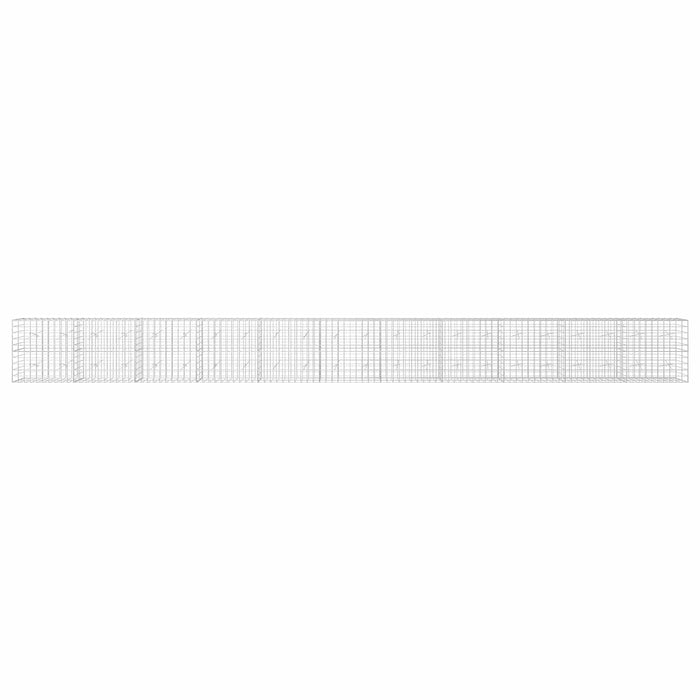 Gabion cu fir de 5 mm și plasă de 10x10 cm 1100x20x100 cm WALTI