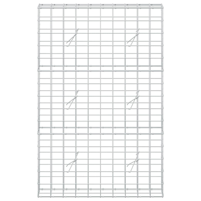 Gabion cu fir de 5 mm și plasă de 10x10 cm 100x20x150 cm WALTI