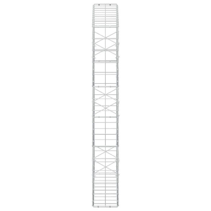 Gabion cu fir de 5 mm și plasă de 10x10 cm 100x20x150 cm WALTI