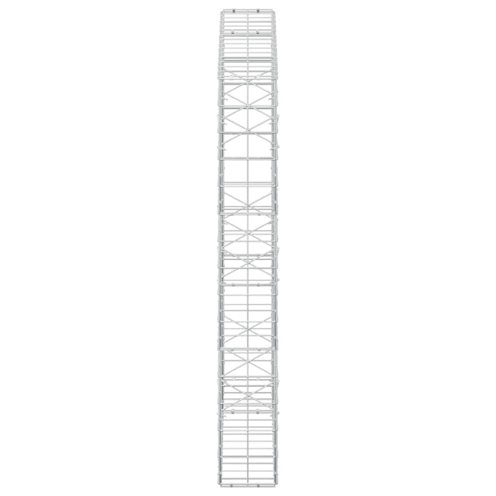 Gabion cu fir de 5 mm și plasă de 10x10 cm 150x20x150 cm - WALTI WALTI