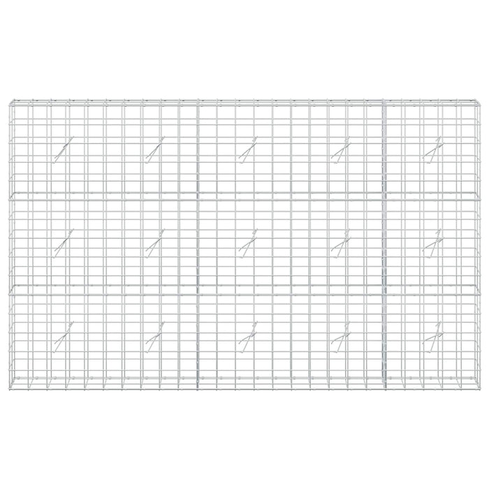 Gabion cu fir de 5 mm și plasă de 10x10 cm 250x20x150 cm WALTI