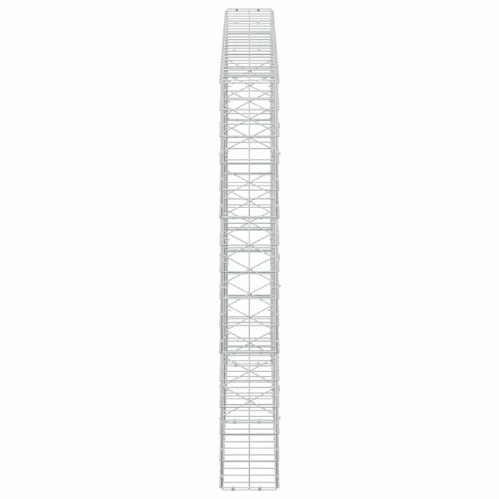 Gabion cu fir de 5 mm și plasă de 10x10 cm 250x20x150 cm WALTI