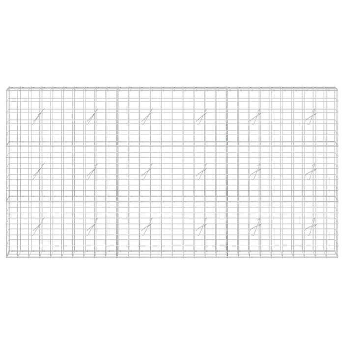 Gabion cu fir de 5 mm și plasă de 10x10 cm 300x20x150 cm WALTI