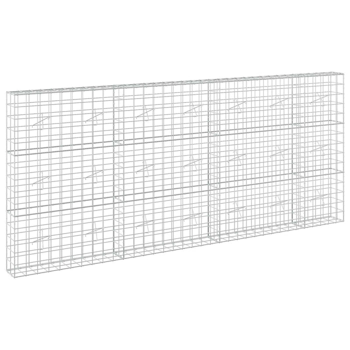 Gabion cu fir de 5 mm și plasă de 10x10 cm 350x20x150 cm WALTI