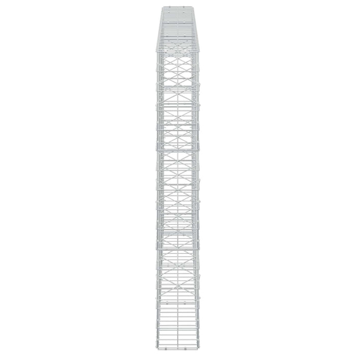 Gabion cu fir de 5 mm și plasă de 10x10 cm 350x20x150 cm WALTI