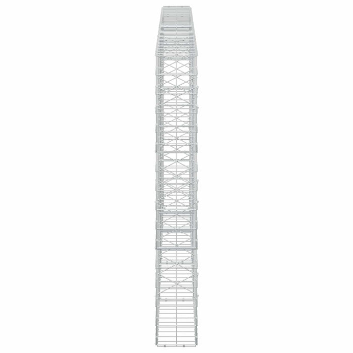 Gabion cu fir de 5 mm și plasă de 10x10 cm 400x20x150 cm WALTI