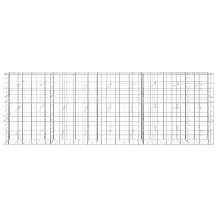 Gabion cu fir de 5 mm și plasă de 10x10 cm 450x20x150 cm WALTI