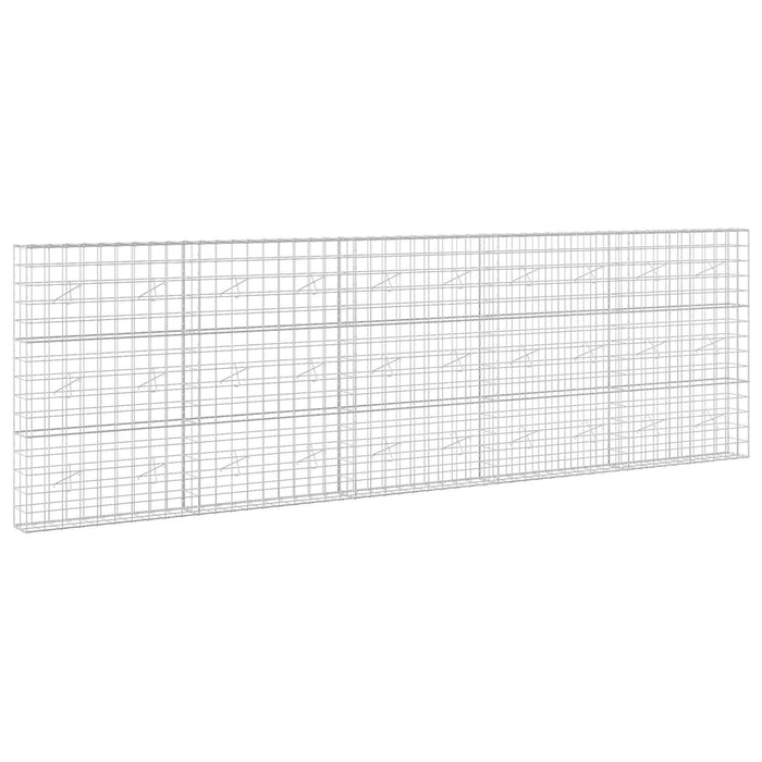 Gabion cu fir de 5 mm și plasă de 10x10 cm 500x20x150 cm WALTI