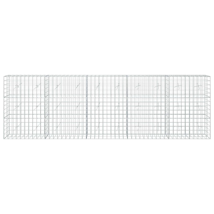 Gabion cu fir de 5 mm și plasă de 10x10 cm 500x20x150 cm WALTI