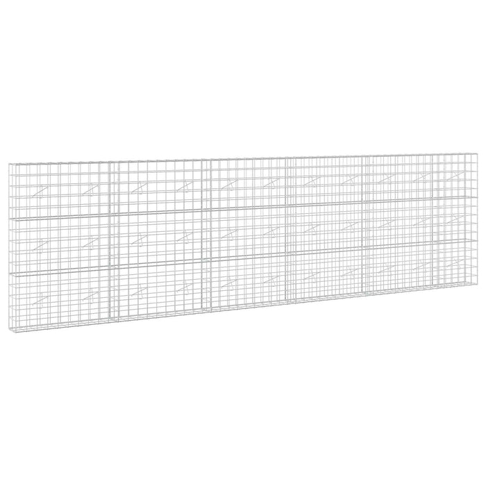Gabion cu fir de 5 mm și plasă de 10x10 cm 550x20x150 cm WALTI