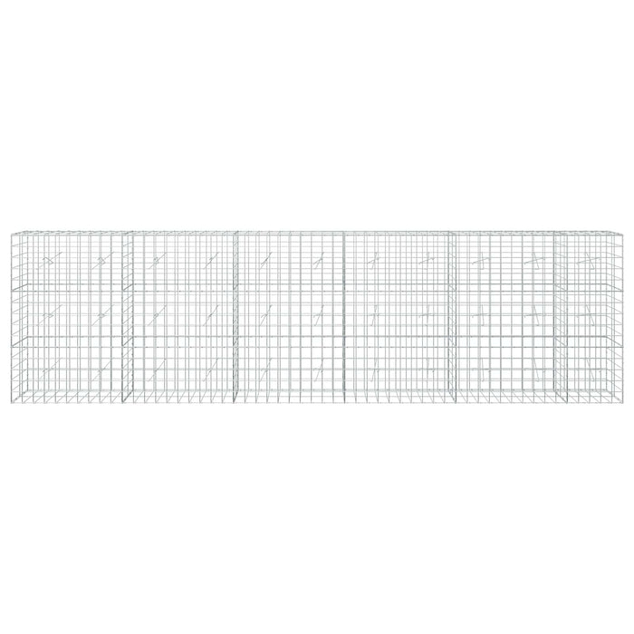 Gabion cu fir de 5 mm și plasă de 10x10 cm 550x20x150 cm WALTI