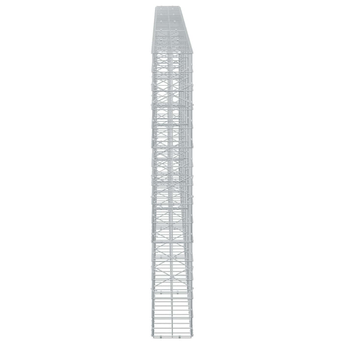 Gabion cu fir de 5 mm și plasă de 10x10 cm 550x20x150 cm WALTI