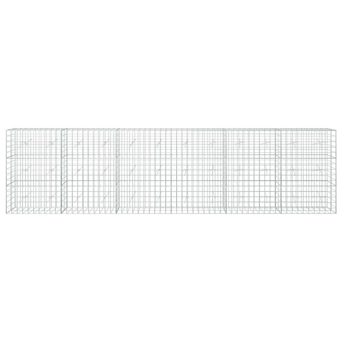 Gabion cu fir de 5 mm și plasă de 10x10 cm 600x20x150 cm WALTI
