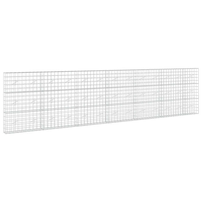 Gabion cu fir de 5 mm și plasă de 10x10 cm 650x20x150 cm WALTI