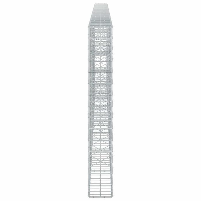 Gabion cu fir de 5 mm și plasă de 10x10 cm 700x20x150 cm WALTI