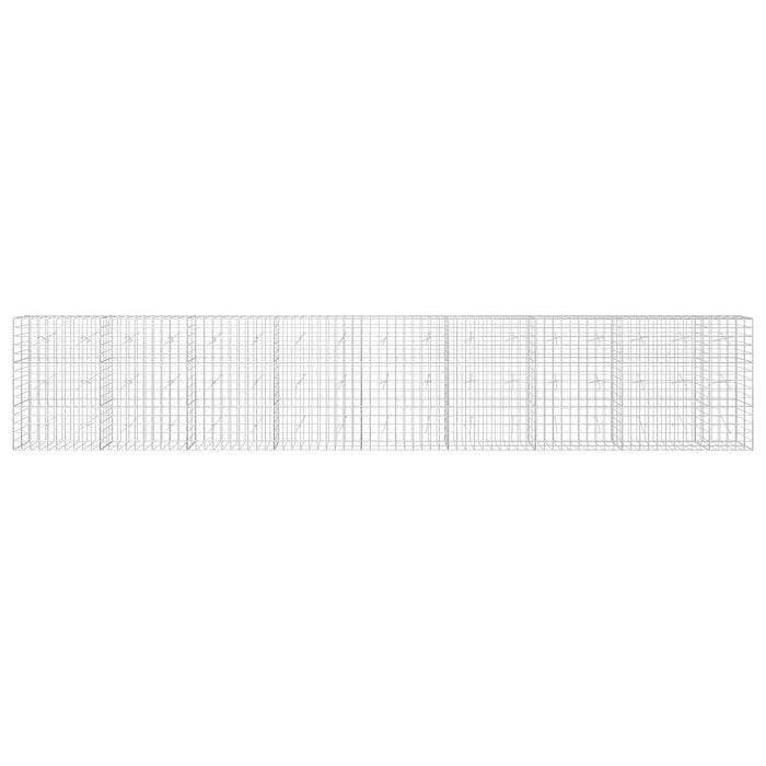 Gabion cu fir de 5 mm și plasă de 10x10 cm 850x20x150 cm WALTI