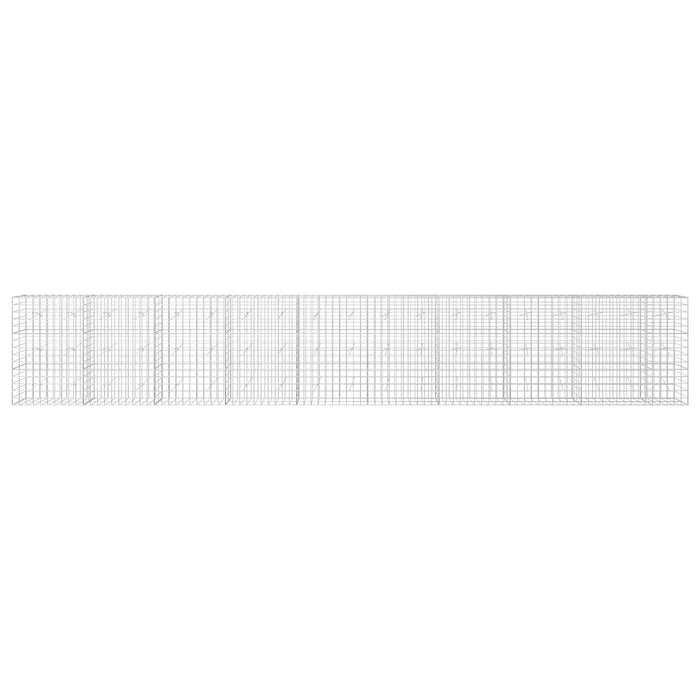 Gabion cu fir de 5 mm și plasă de 10x10 cm 950x20x150 cm WALTI